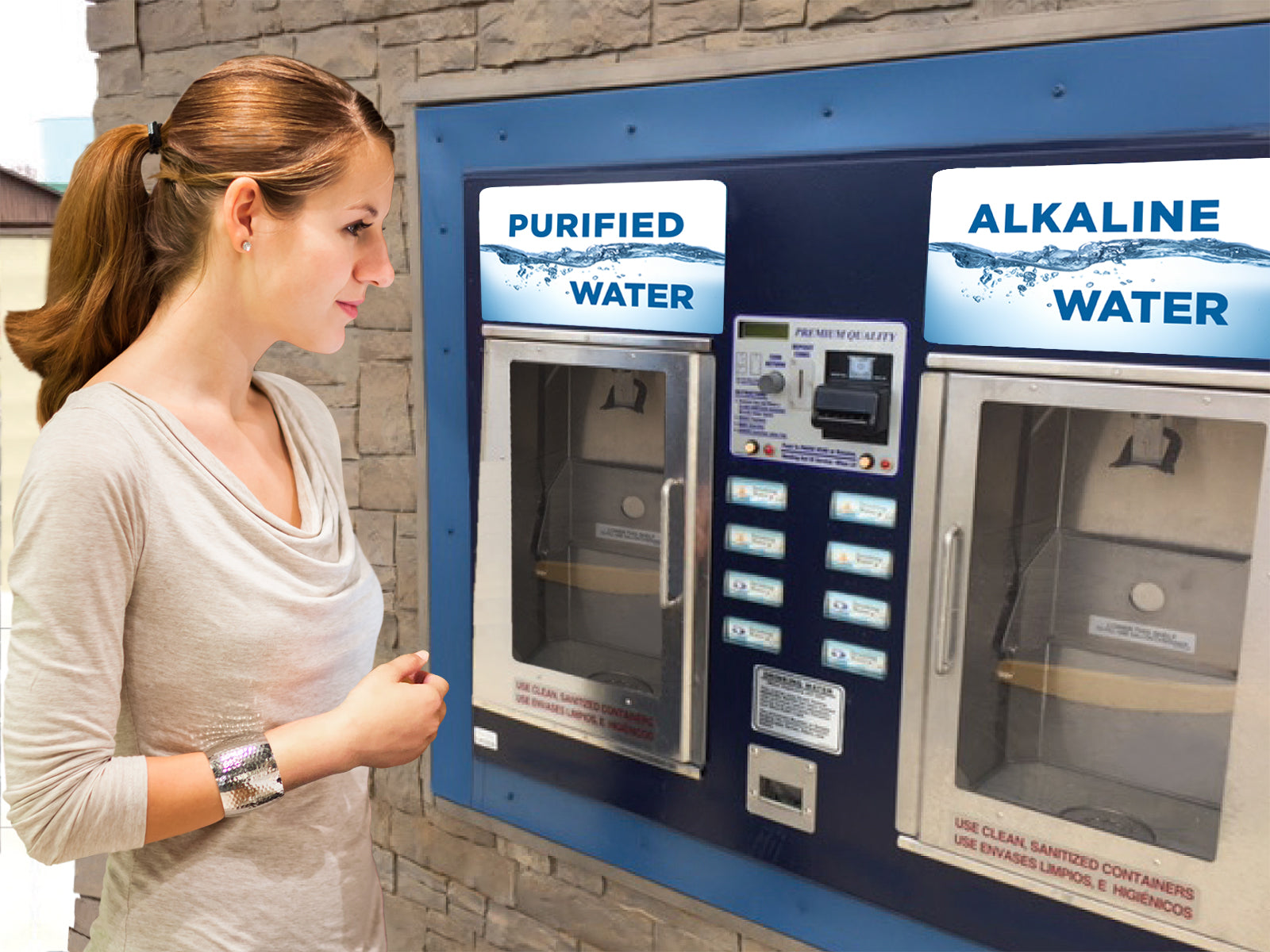 Dual Window Vending Unit