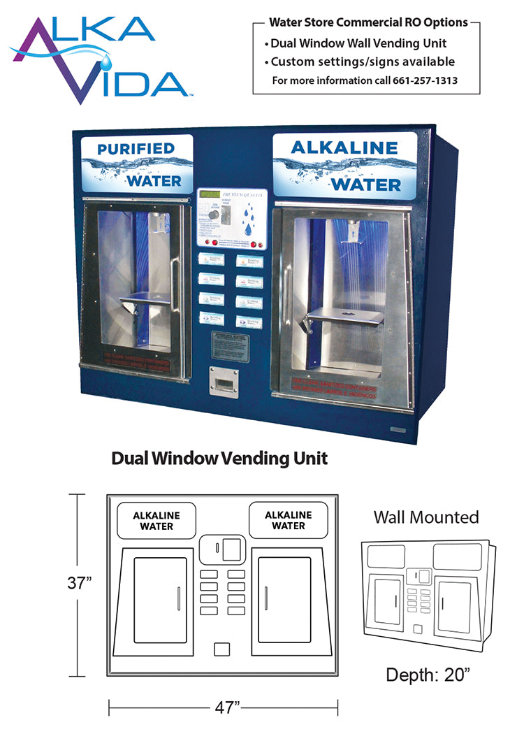 Dual Window Vending Unit